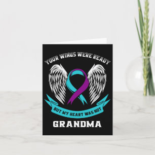 Tarjeta Cinta de Conciencia sobre el Suicidio de Color Tur