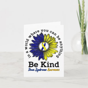 Tarjeta Cinta de concienciación del Día Mundial del Síndro