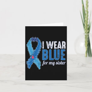 Tarjeta Cinta De Concienciación T1d De Noviembre Azul Para