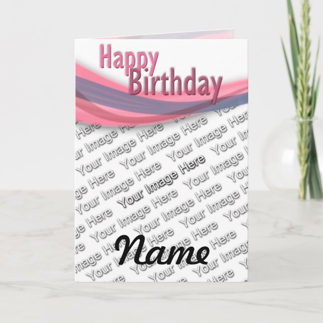 Tarjeta Cinta de cumpleaños (Anverso)