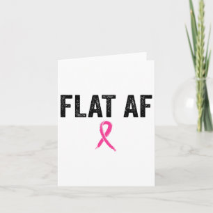Tarjeta Cinta De Fe Plana Y Rosa Para La Conciencia Del Cá