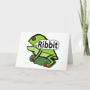 Tarjeta Cinta de Frog divertida