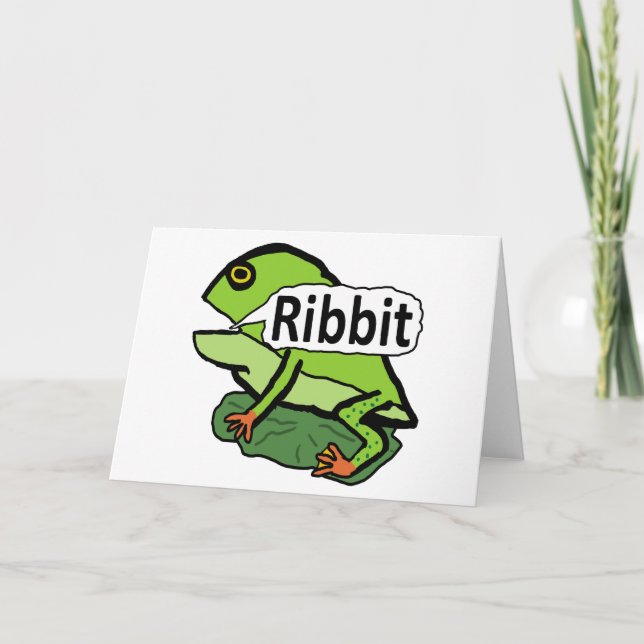 Tarjeta Cinta de Frog divertida (Anverso)