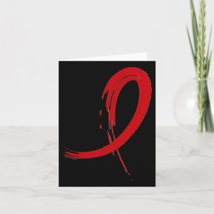 Tarjeta Cinta de Graffiti Rojo de Enfermedad Cardíaca
