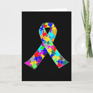 Tarjeta Cinta de la conciencia del autismo