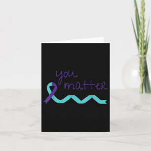 Tarjeta Cinta de prevención del suicidio para la concienci