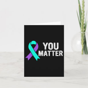 Tarjeta Cinta de prevención del suicidio para la concienci