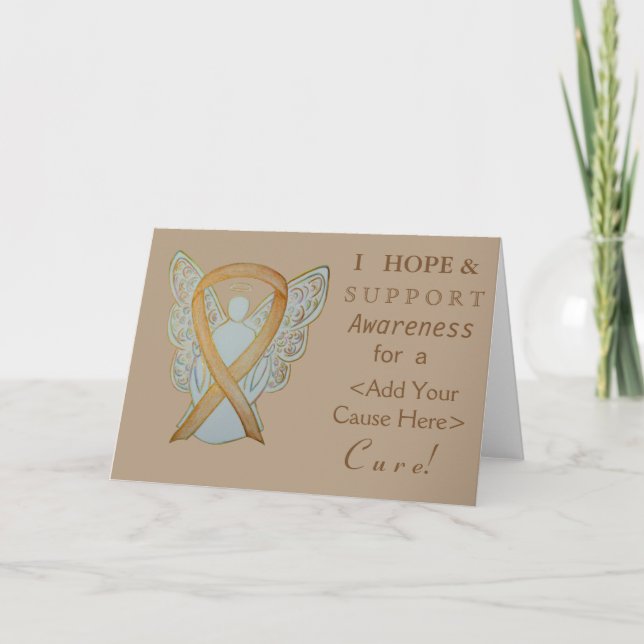 Tarjeta Cinta de reconocimiento de oro Personalizado de ca (Anverso)
