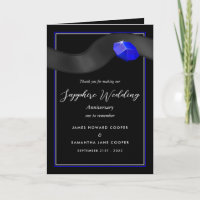 Cinta de Sapphire 45 años de aniversario de Boda g