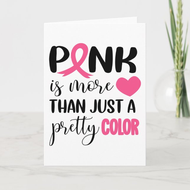 Tarjeta Cinta de sensibilización sobre el cáncer de mama r (Anverso)