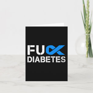 Tarjeta Cinta De Sensibilización Sobre La Diabetes Fck Tip