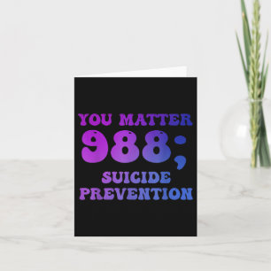 Tarjeta Cinta de sensibilización sobre prevención del suic