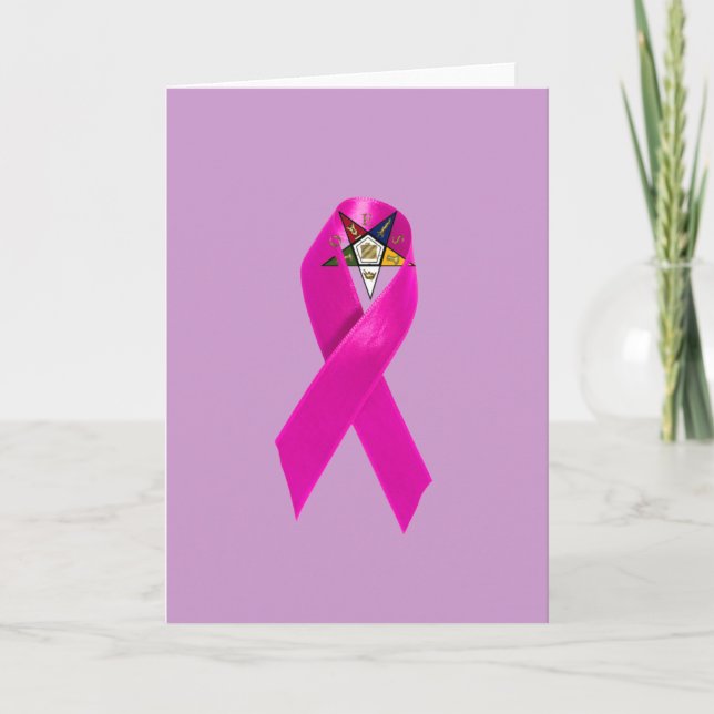 Tarjeta Cinta del cáncer de pecho de OES (Anverso)