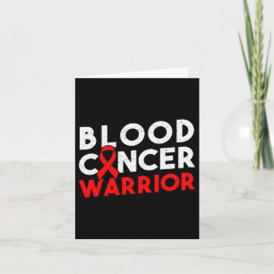 Tarjeta Cinta guerrera del cáncer de sangre