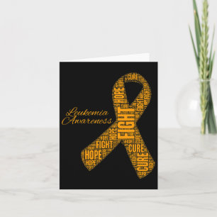 Tarjeta Cinta Naranja de Conciencia Lucha Esperanza Curaci