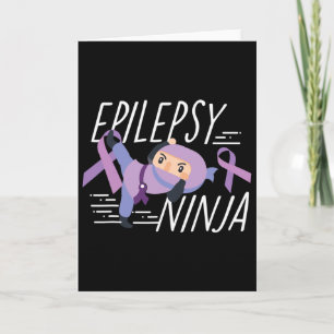 Tarjeta Cinta Ninja de Concienciación sobre la Epilepsia 