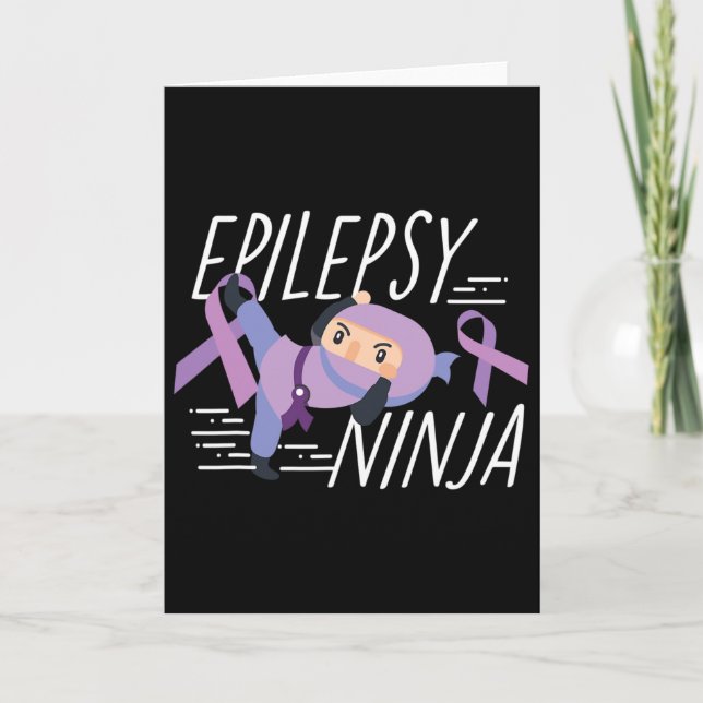 Tarjeta Cinta Ninja de Concienciación sobre la Epilepsia  (Anverso)