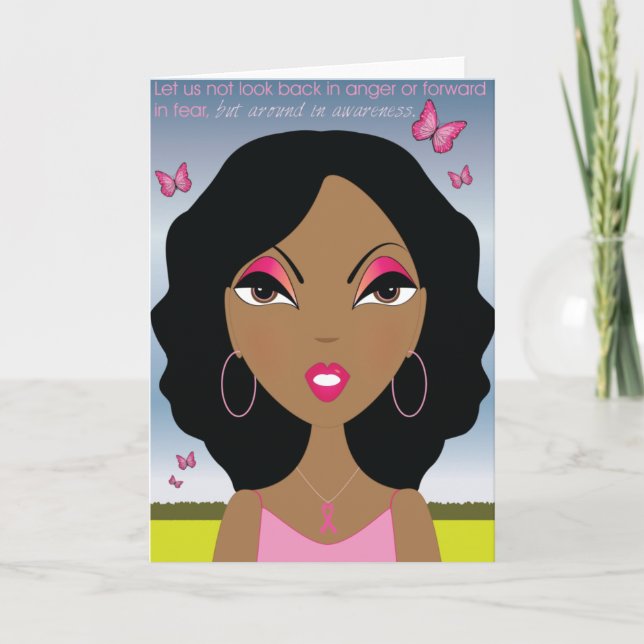 Tarjeta Cinta rosa - Conciencia (Anverso)