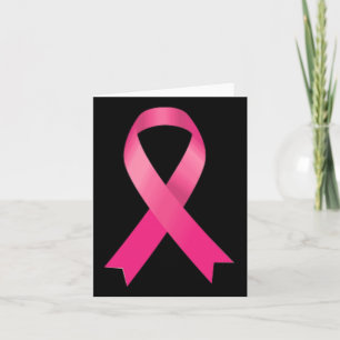 Tarjeta Cinta rosa Concienciación sobre el cáncer de mama