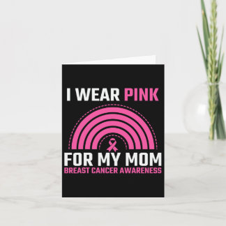 Tarjeta Cinta rosa Concienciación sobre el cáncer de mama 
