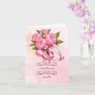 Tarjeta Cinta rosa Concienciación sobre el cáncer de mama