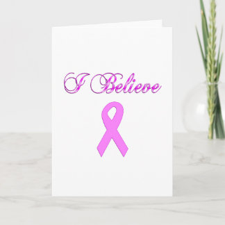 Tarjeta Cinta rosa del cáncer de mama