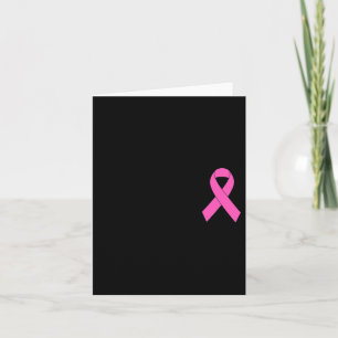 Tarjeta Cinta rosa delgada Sensibilización sobre el cáncer