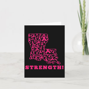 Tarjeta Cinta rosa Louisiana La Breast Cancer Fiebre Suppo