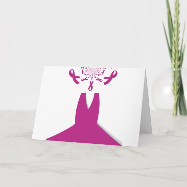 Tarjeta Cinta rosa para la prevención del cáncer de mama (Anverso)