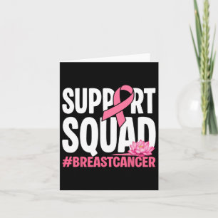Tarjeta Cinta Rosa Wo De Apoyo De Guerrero Del Cáncer De M