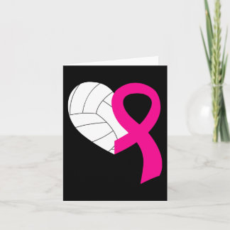 Tarjeta Cinta rosada de voleibol Guay Cáncer de Mama