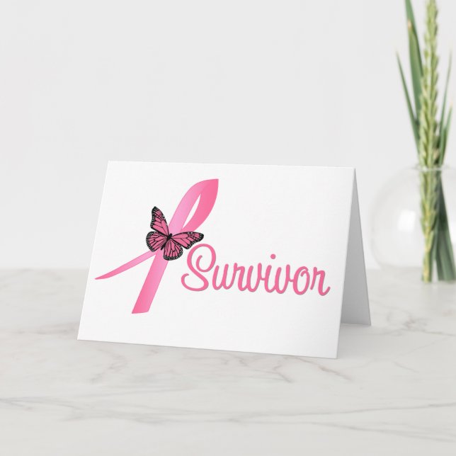 Tarjeta Cinta sobreviviente del cáncer de mama (Anverso)