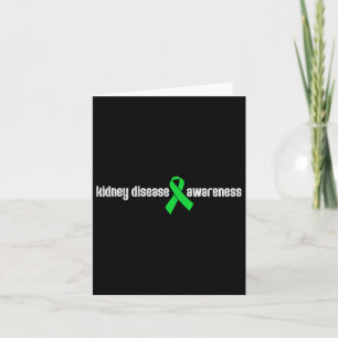 Tarjeta Cinta verde para el regalo de sensibilización sobr