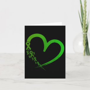 Tarjeta Cinta Verde Salud Mental Cardíaca S Mes De Concien
