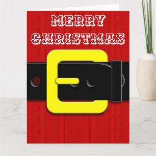 Tarjeta Cinturón de Santa Claus