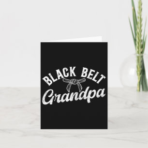 Tarjeta Cinturón Negro Abuelo Karate Abuelo Karate Abuelo
