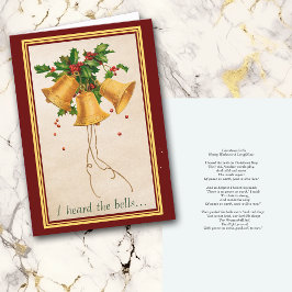 Tarjeta Cinturones de oro con el poema de Holly Longfellow