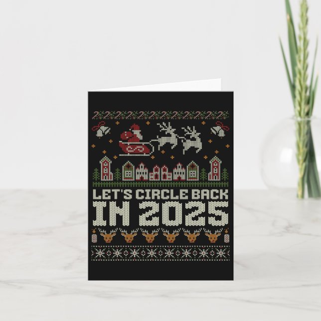 Tarjeta Círculo de Navidades en 2025 (Anverso)