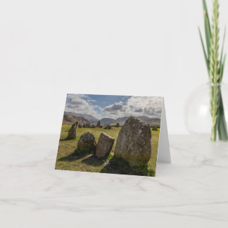 Tarjeta Círculo de piedra de Castlerigg