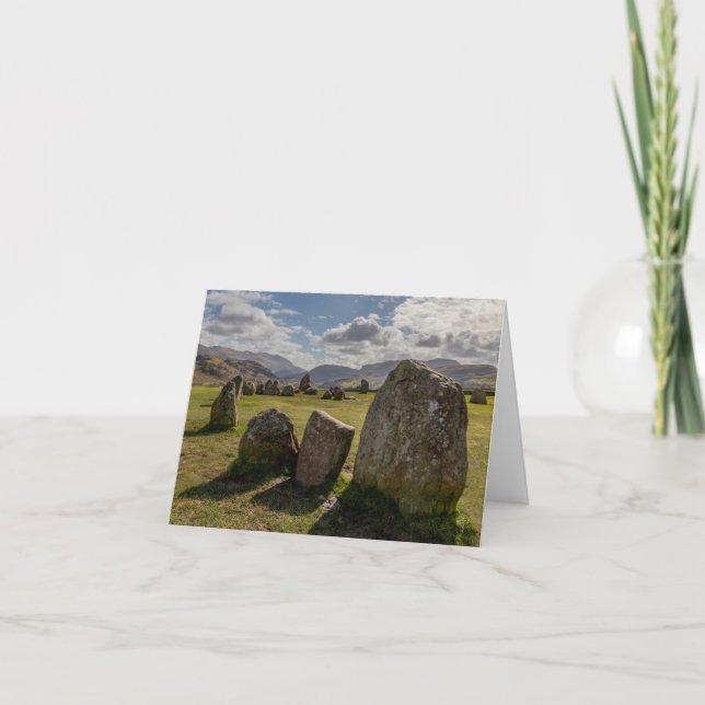 Tarjeta Círculo de piedra de Castlerigg (Anverso)