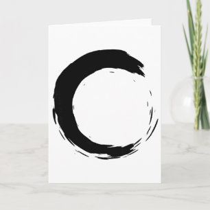 Tarjeta Círculo Enso de meditación mindfulness budista