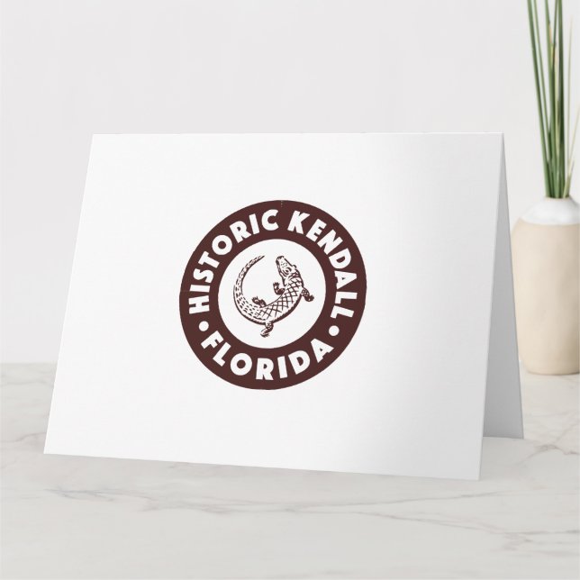 Tarjeta Círculo Kendall Florida - Marrón (Anverso)