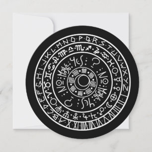 Tarjeta Círculo Pendular Simple Dowsing 5.25"