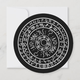 Tarjeta Círculo Pendular Simple Dowsing 5.25"