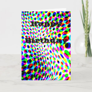 Tarjeta Círculos divertidos y coloridos