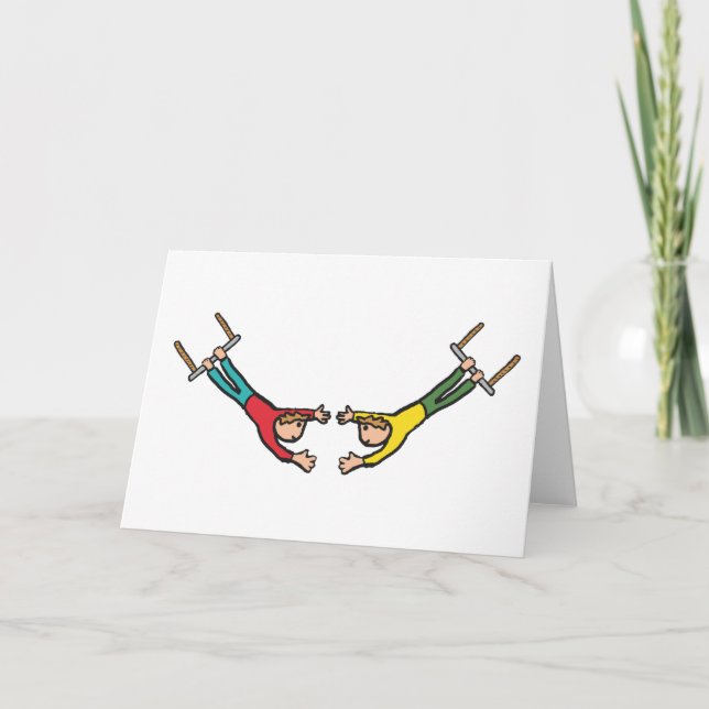 Tarjeta Circus Flying Trapeze (Anverso)