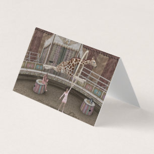 Tarjeta Circus Giraffe