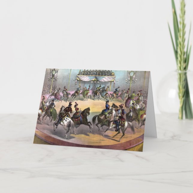 Tarjeta Circus Grand Finale, Circa 1872. (Anverso)