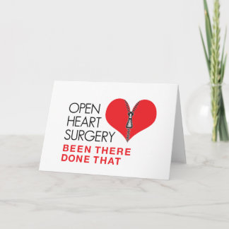 Tarjeta Cirugía De Corazón Abierto Ha Sido Hecho Eso