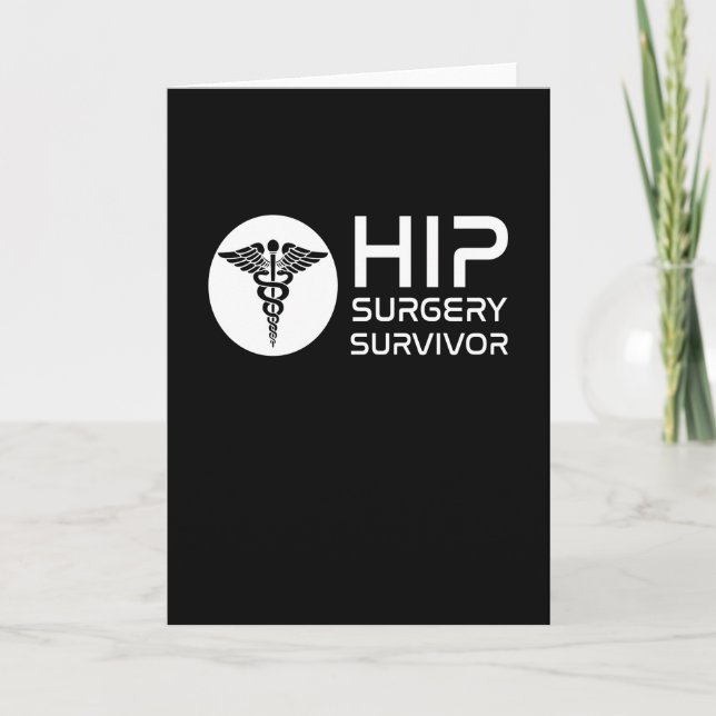 Tarjeta Cirugía de Hip Surgery Survivor (Anverso)